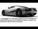 The 5 fastest cars in the world-2008