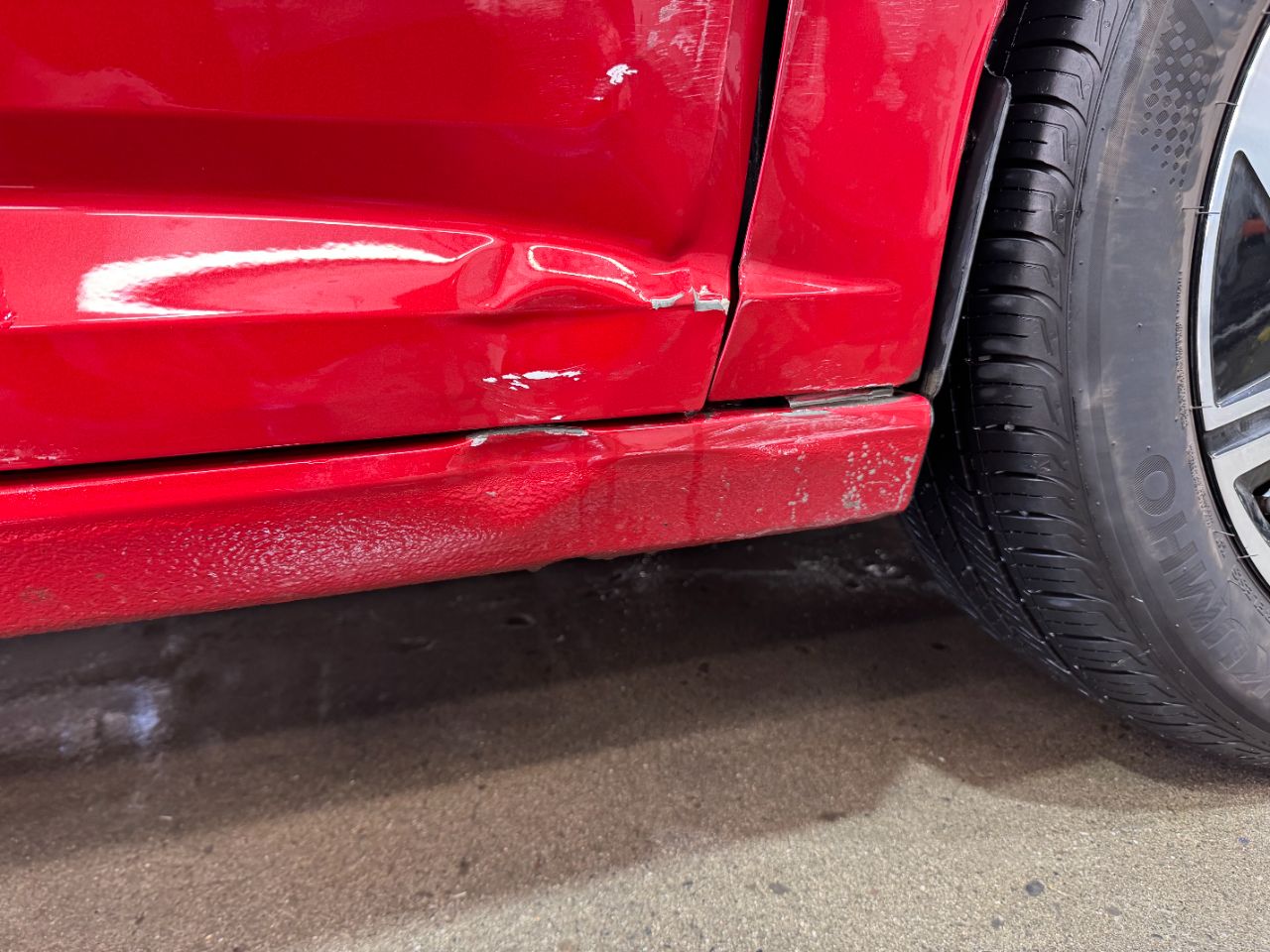 Enfoncement sur bas de caisse Volkswagen Jetta