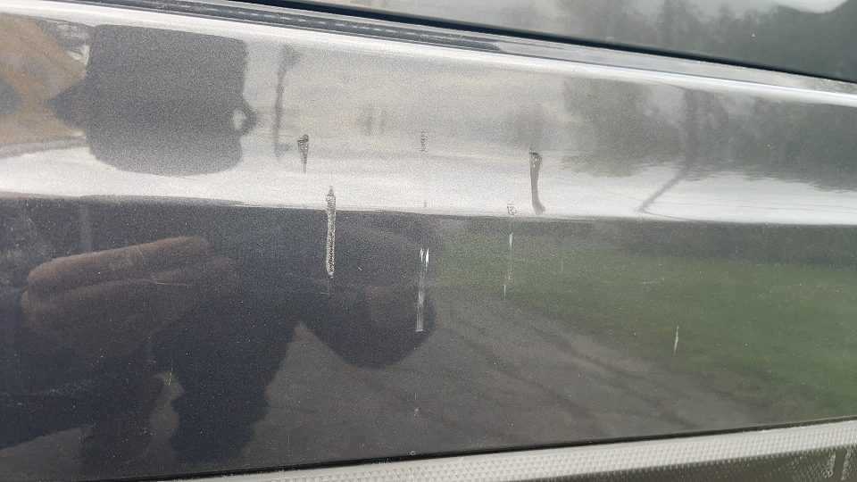 Vue latérale du pare-chocs Subaru Crosstrek