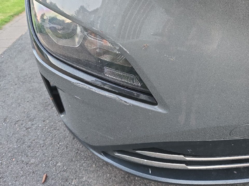 Détail pare-chocs avant droit Hyundai