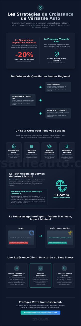 Versatile Auto : Nos stratégies de croissance pour mieux servir Saint-Jean-sur-Richelieu en 2026