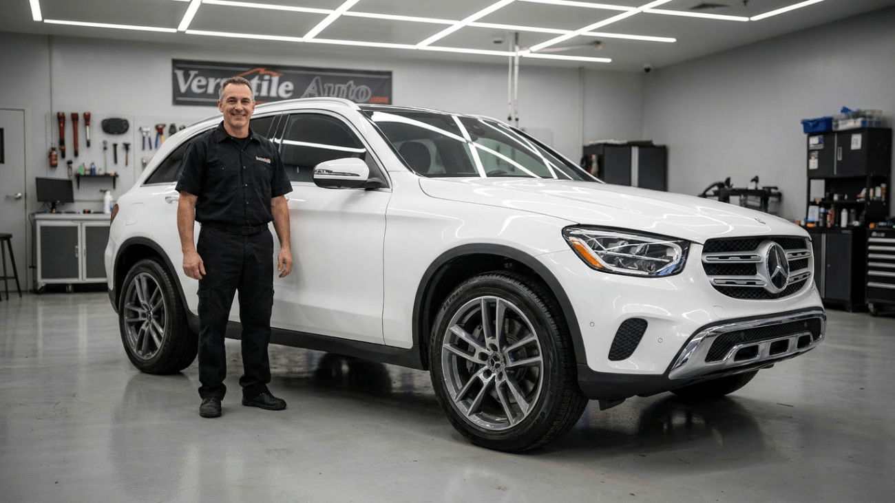 Réparation Mercedes GLC après accrochage urbain à St-Jean-sur-Richelieu | Versatile Auto